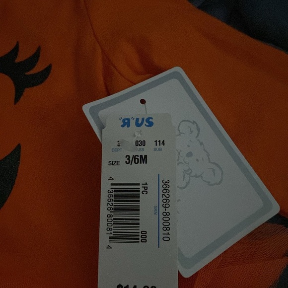 Koala Kids Halloween Pumpkin onesie with snaps bottom. NWT - Picture 4 of 4